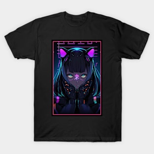 Anime Cat Girl | Quality Anime Design | Chibi Cat Girl Miaw | Manga Anime Art T-Shirt